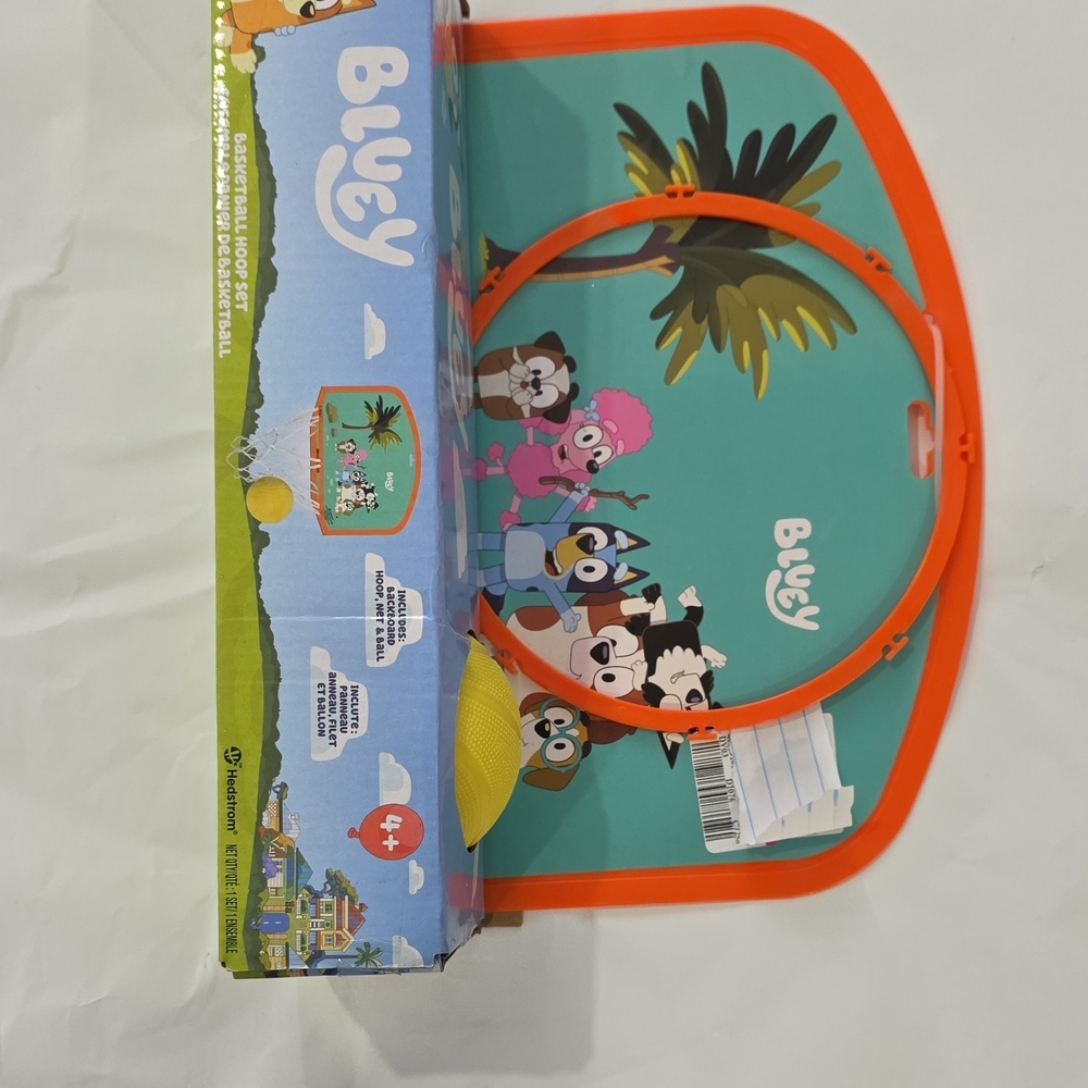 Strom Bluey Basketball Hoop Set - Orange and Blue